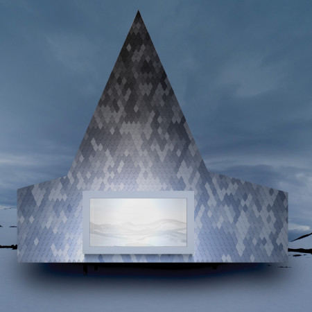 Charred Wooden Shingles and Laminated Timber Cabins Blending Shelter with Nature