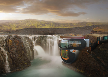 Charred Wooden Shingles and Elevated Design for Sustainable Trekking Lodging