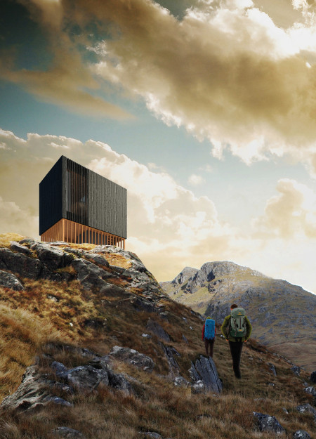 Charred Wood Facade and Elevated Design Creating Sustainable Shelters for Trekkers in Iceland