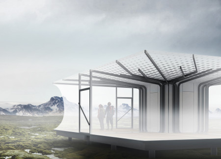 Charred Wood and Etfe Shelter Embracing Community in Icelandic Landscapes