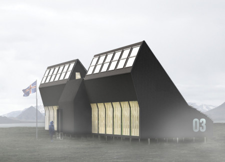 Charred Wood Cladding and Modular Design Create a Sustainable Shelter for Trekkers Amidst Iceland's Landscape