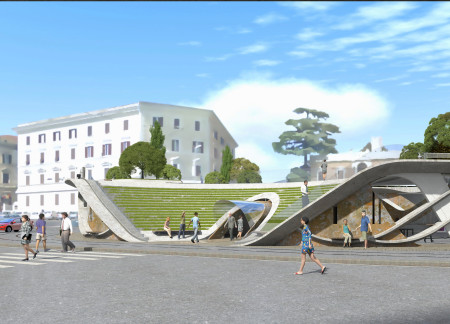 Operable Roofs and Concrete Poetry Create Inclusive Community Spaces