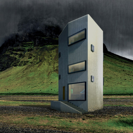 Weathered Steel and Angular Form Creating Communal Retreat in Icelandic Landscape