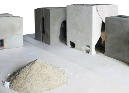 Malleable Concrete Structures Utilizing Recycled Roman Aggregates and Fabric Formwork for Adaptive Spaces
