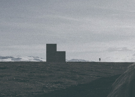 Charred Wooden Shingles and Cross-Laminated Timber Cabins Nestled in Iceland's Volcanic Landscape