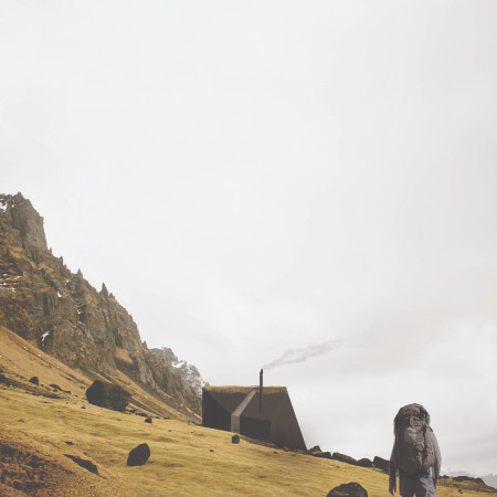 Charred Wooden Shingles and Green Roofs Enhance Community-Centric Shelter in Icelandic Landscape