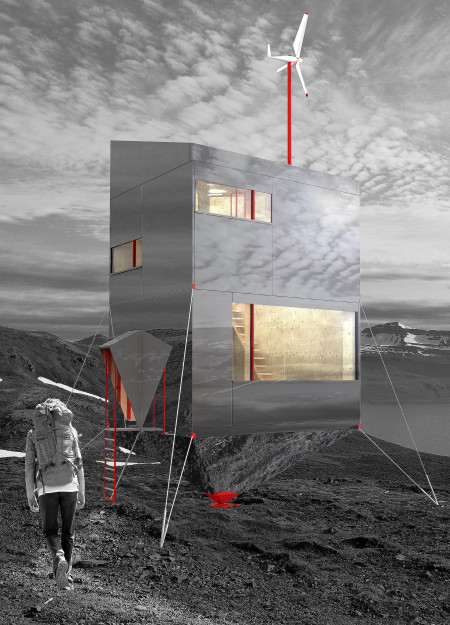 Triangular Forms and Steel Structure Enhance Energy Efficiency in Remote Timber Accommodation