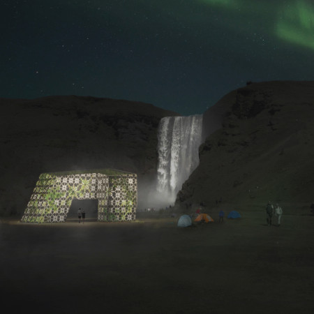 Biodynamic Cement Panels and Green Roof Integration in a Modular Cabin Design