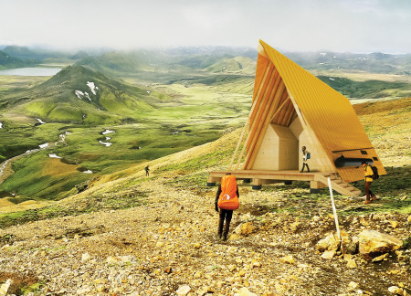 Cross-Laminated Timber and Hay Insulation Merging with Mountain Views for Recreational Retreat