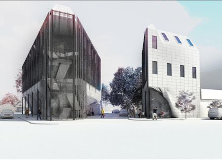 Charred Wooden Shingles and Glass Fa&ccedil;ades in a Dedicated Space for Tattoo Artistry