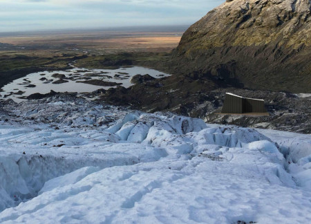Charred Wooden Shingles and Cross-Laminated Timber Form a Sustainable Trekking Cabin in Iceland