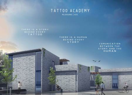 Charred Wooden Shingles and Brick Facades Defining a Community Learning Space