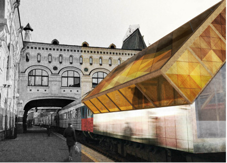 Telescopic Structure Featuring Cross-Laminated Timber Panels Emphasizing Cultural Connection Along the Trans-Siberian Railway