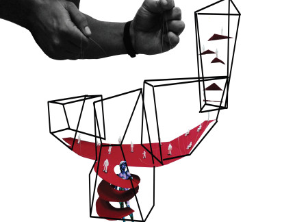 Charred Wooden Shingles Define a Creative Hub for Tattoo Education in an Urban Landscape