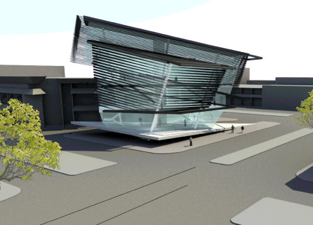 Dynamic Roof Design Featuring Glass Fa&ccedil;ade and Steel Structure for an Educational Hub