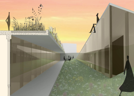 Charred Wood Shingles and Glass Facades Creating a Transparent Learning Hub in Urban Context