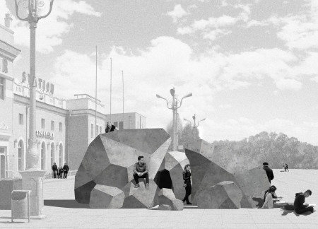 Faceted Concrete Forms and Recycled Wood Shingles Enhancing Transit Experiences Along the Trans-Siberian Railway