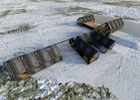 Robotic Fabrication of Local Blue Clay Creating a Wellness Retreat in a Natural Landscape