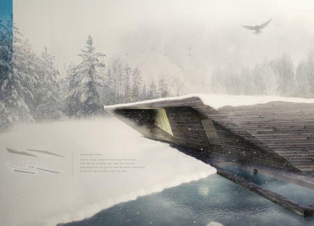 Biomimicry-Inspired Spa with Reclaimed Wood and Sustainable Steel Embracing Natural Surroundings