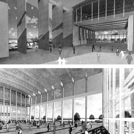 Charred Wood Facades and Glass Walls Elevate Sustainable Exhibition Spaces