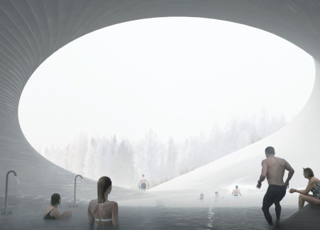 Cave-Inspired Retreat Crafted with Textured Concrete and Natural Clay