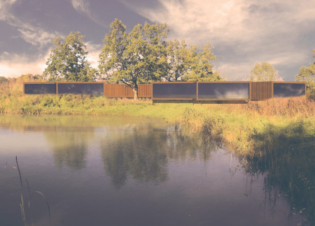 Laminated Wood Structure Elevates Wellness Experience Within Natural Landscape