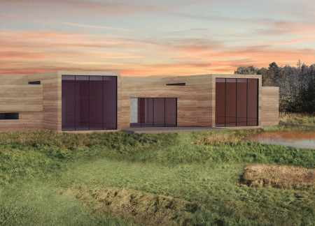 Charred Wooden Shingles and Rammed Earth Create a Serene Retreat in Latvian Landscape