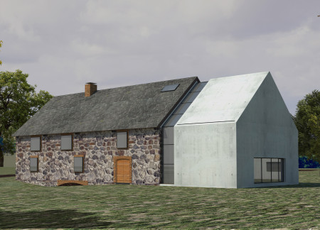 Natural Stone Integration with Cross-Ventilation in a Mindfulness Retreat