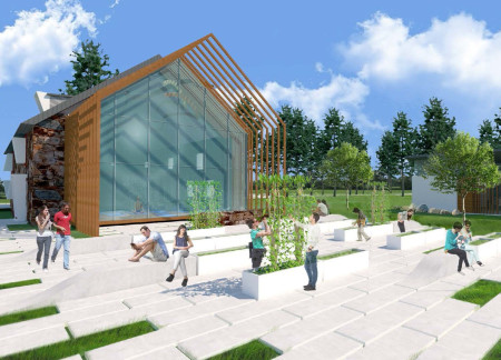 Charred Wooden Shingles and Local Stone Create a Mindfulness Retreat Emphasizing Natural Serenity