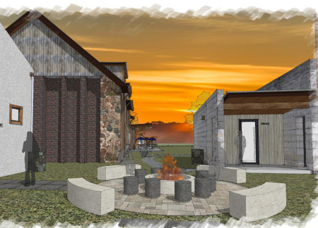 Floating Meditation Platform Crafted from Local Timber and Stone in a Sustainable Retreat Setting