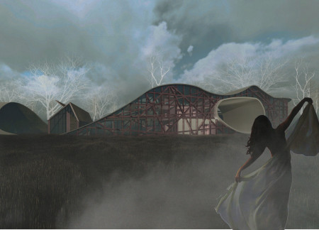 Charred Wooden Shingles and Natural Stone Create Tranquil Meditation Space in Integrated Community Design