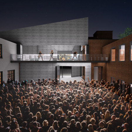 Charred Wooden Shingles and Historic Brick Form a Multifunctional Cultural Hub