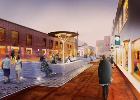 Vinyl-Enhanced Acoustic Spaces Reinventing Community Through Restored Brick and Glass Facades