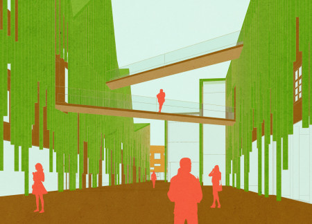 Charred Wooden Shingles and Glass Facades Transforming Soviet-Era Structures into Community Hubs