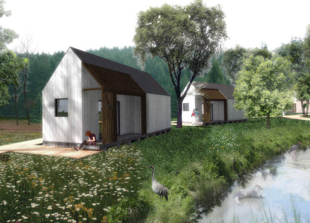 Hempcrete Chalets Nestled in Latvians' Natural Landscape for Mindfulness Retreats
