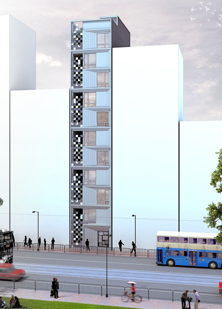 Vertical Gardens and Pixelated Metal Screens Enhance Urban Living in Sustainable Residential Complex