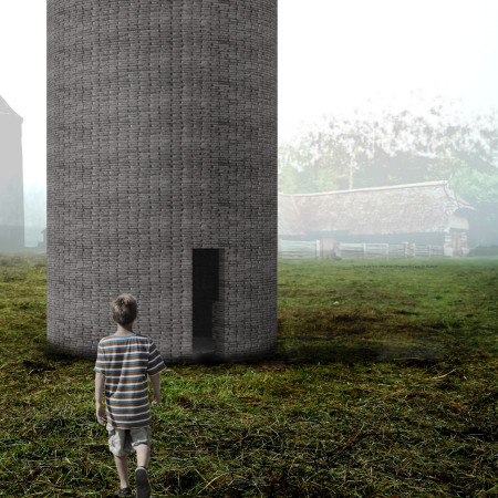 Woven Stone and Straw Structures Crafted for Spiritual Reflection in a Serene Landscape