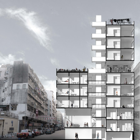 Vertical Greenery and Glass Fa&ccedil;ade Define Compact Urban Living in Sham Shui Po