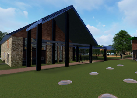 Sunken Meditation Spaces Crafted from Local Stone and Natural Wood Elements