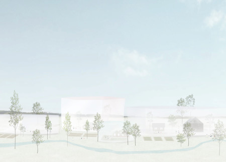 Charred Wooden Shingles and Translucent Fabrics Enliven a Community-Centric Agricultural Space