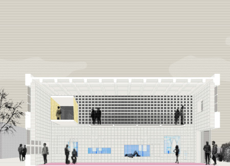 Grid-Facade Design Featuring Adaptive Reuse and Natural Light Integration in Community Space