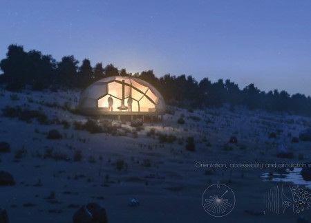 Faceted Cabins Utilizing Polycarbonate and Wood Veneer Along the Baltic Coast