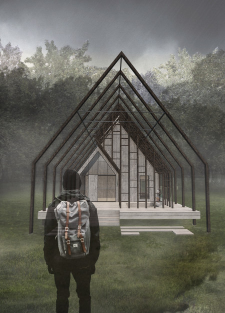 Charred Wooden Shingles and Heat Insulation Create a Sustainable Retreat for Coastal Trekkers