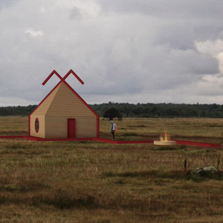 Sustainable Cabin with Timber Cladding and Rainwater Harvesting Integrating Cultural Heritage