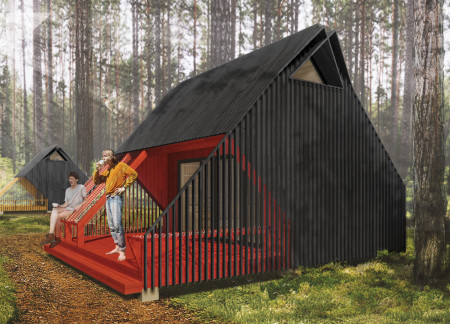 Charred Wooden Shingles and Sustainable Timber Create Harmonious Living in Rural Latvia