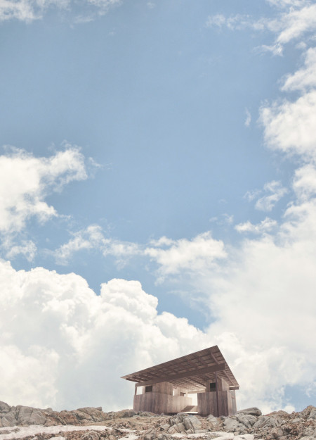 Charred Wooden Shingles and Heat-Treated Timber Craft a Modern Retreat for Hikers