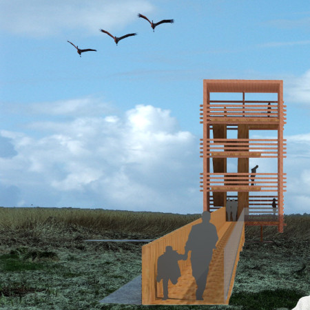 Corten Steel Structure Elevates Birdwatching Experience Within Natural Park