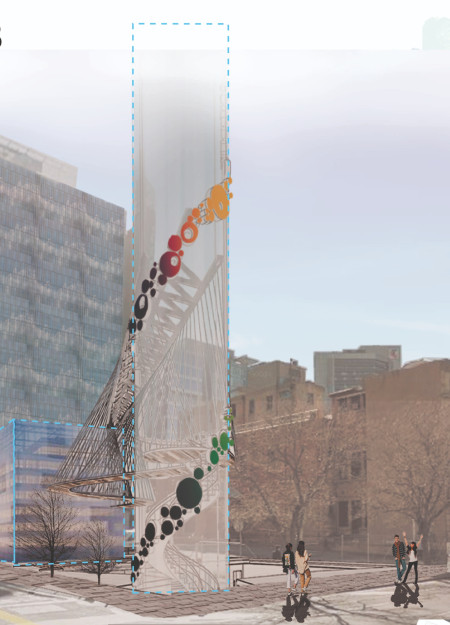 Bamboo-Clad Terraces Embracing Natural Vegetation in an Eco-Conscious Community Hub