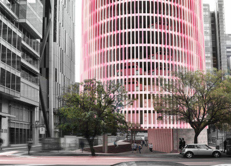 Charred Wooden Shingles and Cross-Laminated Timber Define a Multifunctional Community Space