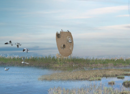 Acoustic Experience Enhanced by Parabolic Sound Elements and Sustainable Timber in Elevated Observation Structure